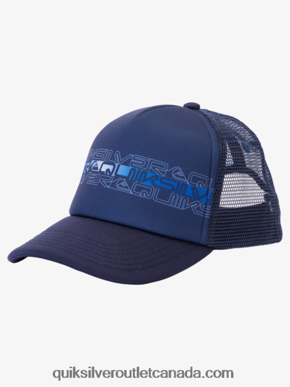 CA Quiksilver Boys 2-7 Buzzard Coop Trucker Hat navy blazer TX4R22204