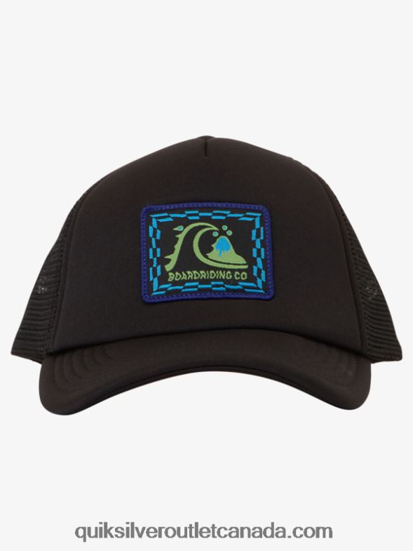 CA Quiksilver Boys 2-7 Sneaky Peak Trucker Hat black TX4R21891