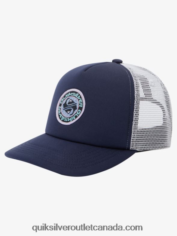 CA Quiksilver Boys 2-7 Sneaky Peak Trucker Hat navy blazer TX4R21892