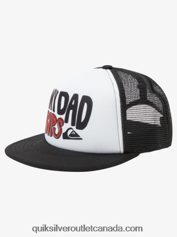 CA Quiksilver Boys 2-7 Town Hero Trucker Hat white TX4R22036