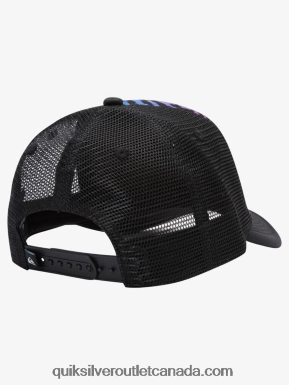 CA Quiksilver Boys 8-16 Buzzard Coop Trucker Hat fiery coral TX4R22044