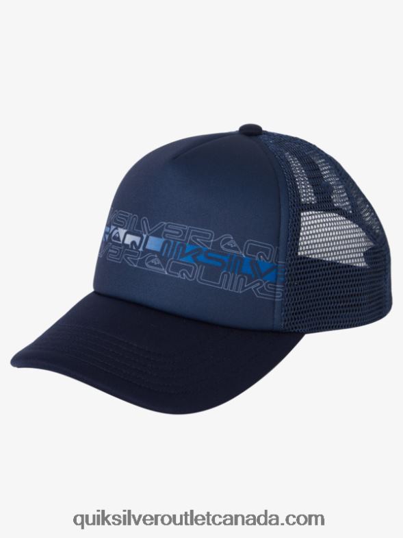 CA Quiksilver Boys 8-16 Buzzard Coop Trucker Hat midnight navy TX4R22043