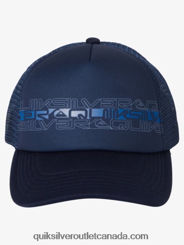CA Quiksilver Boys 8-16 Buzzard Coop Trucker Hat midnight navy TX4R22043