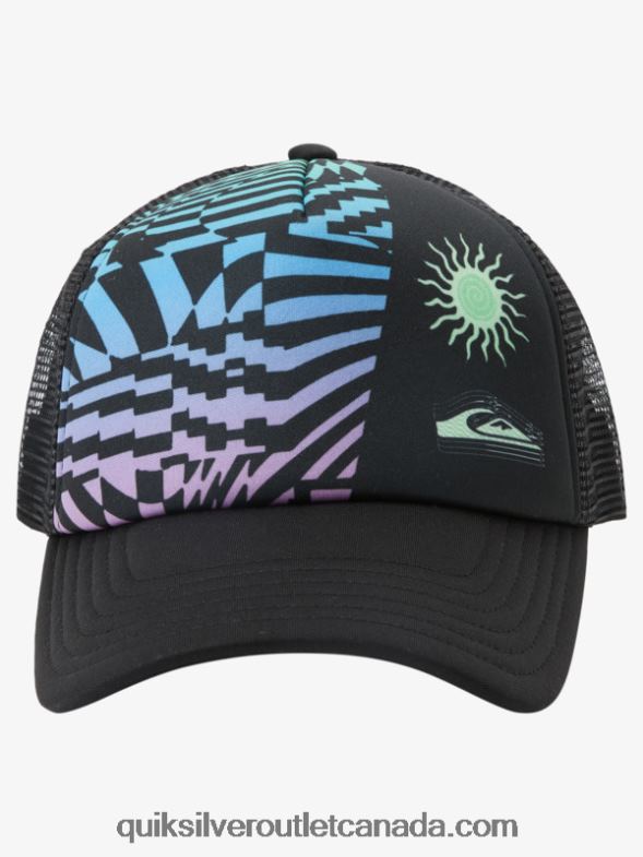CA Quiksilver Boys 8-16 Magpie Coop Snapback Hat black TX4R21929