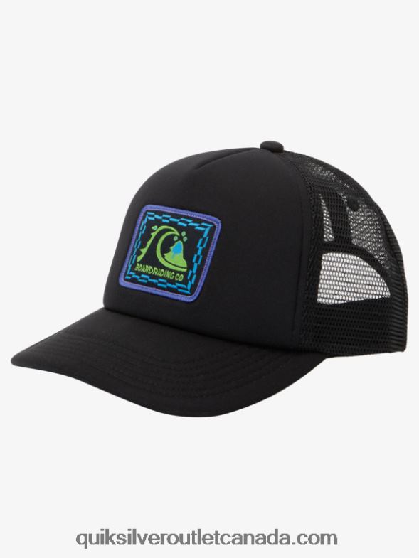 CA Quiksilver Boys 8-16 Sneaky Peak Snapback Hat black TX4R22045