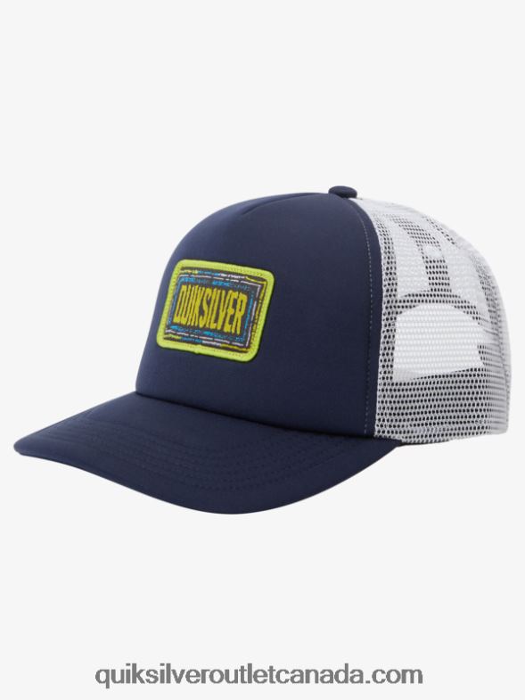 CA Quiksilver Boys 8-16 Sneaky Peak Snapback Hat navy blazer TX4R22046