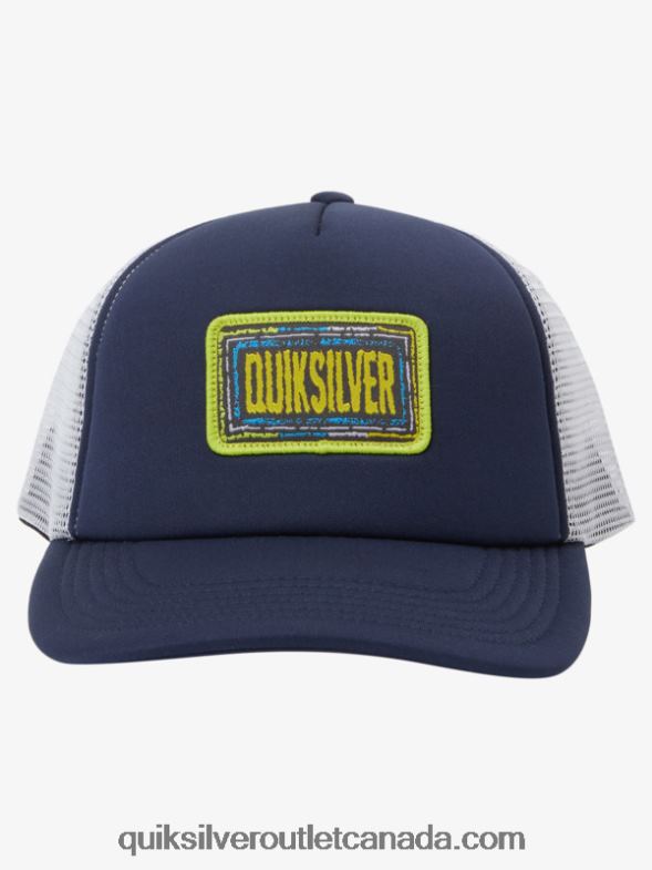 CA Quiksilver Boys 8-16 Sneaky Peak Snapback Hat navy blazer TX4R22046