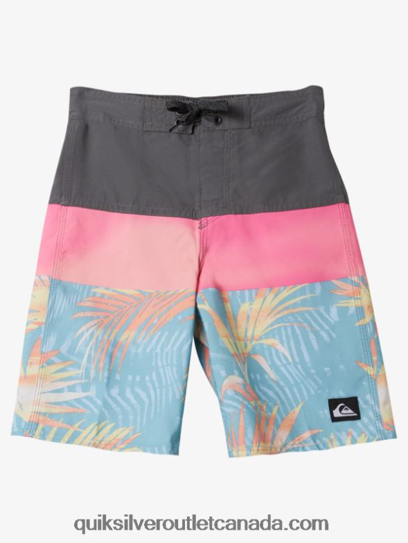 CA Quiksilver Boys 2-7 Everyday Panel 14 Boardshorts iron gate TX4R21900