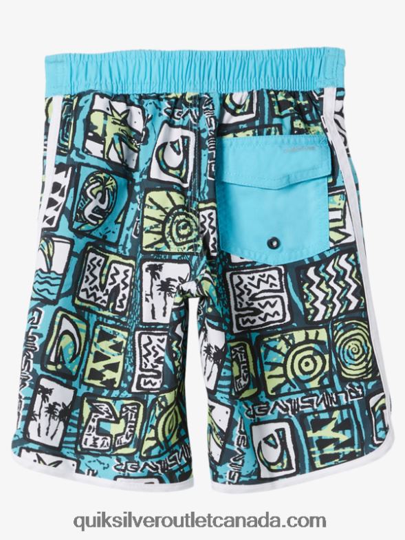CA Quiksilver Boys 2-7 Everyday Scallop 14 Boardshorts river blue TX4R21920