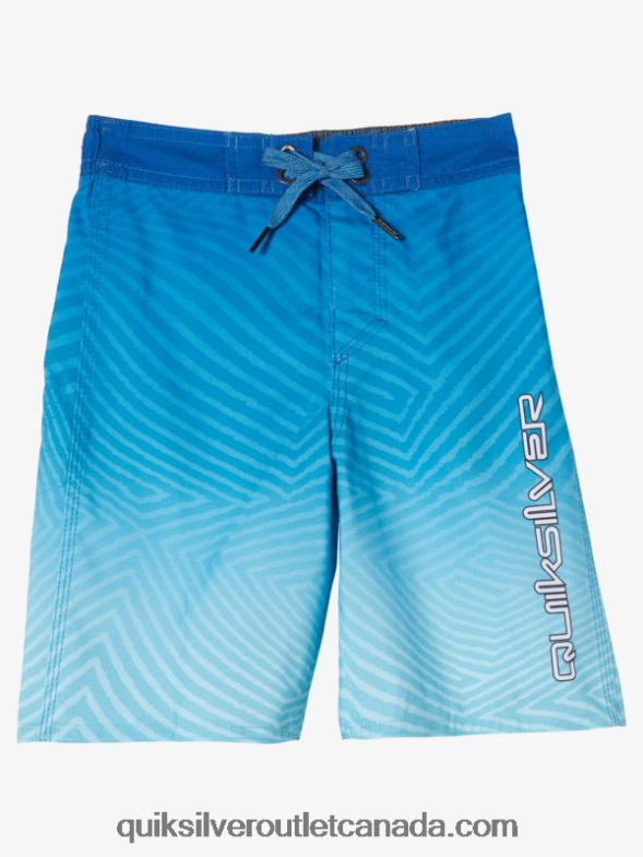 CA Quiksilver Boys 2-7 Everyday Warp Fade 14 Boardshorts snorkel blue TX4R22175