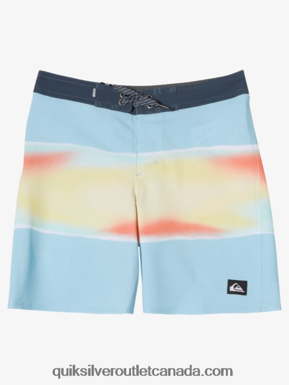 CA Quiksilver Boys 2-7 Surfsilk Air Brush 14 Boardshorts sky blue TX4R22180