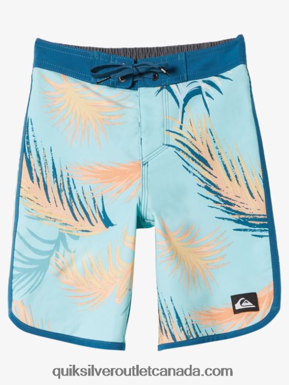 CA Quiksilver Boys 2-7 Surfsilk Scallop 14 Boardshorts maroccan blue TX4R22038