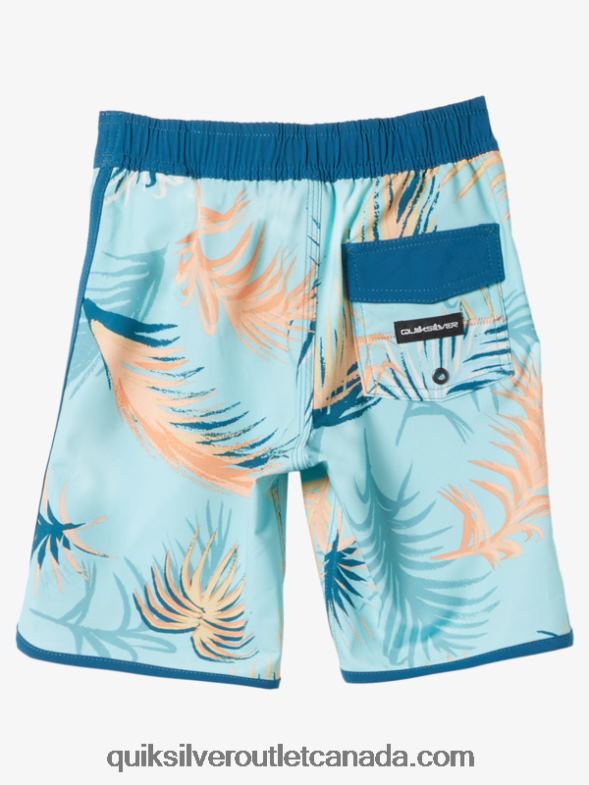 CA Quiksilver Boys 2-7 Surfsilk Scallop 14 Boardshorts maroccan blue TX4R22038