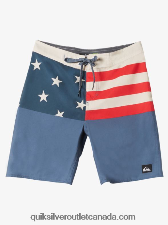 CA Quiksilver Boys 8-16 Everyday Division 17 Boardshorts midnight navy TX4R21977