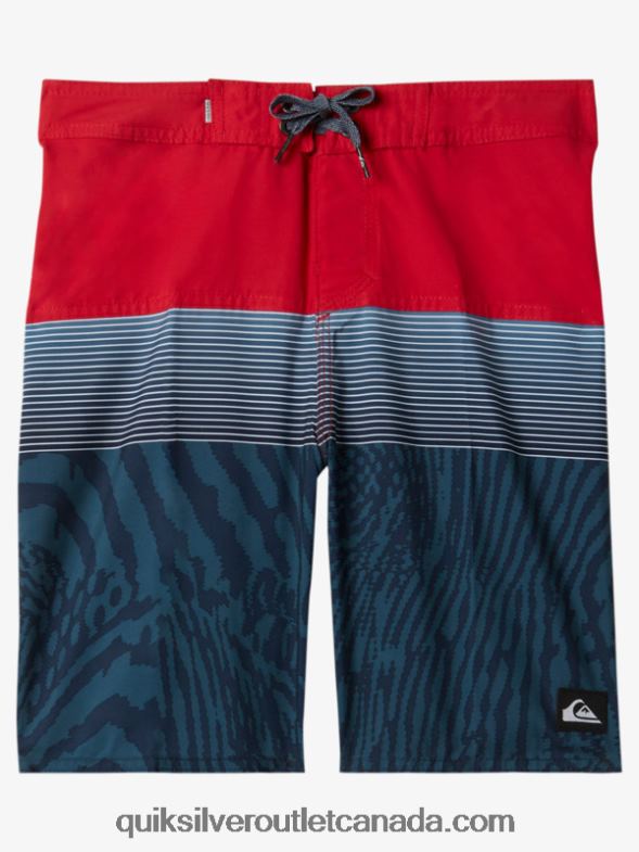 CA Quiksilver Boys 8-16 Everyday Panel 17 Boardshorts high risk red TX4R21904