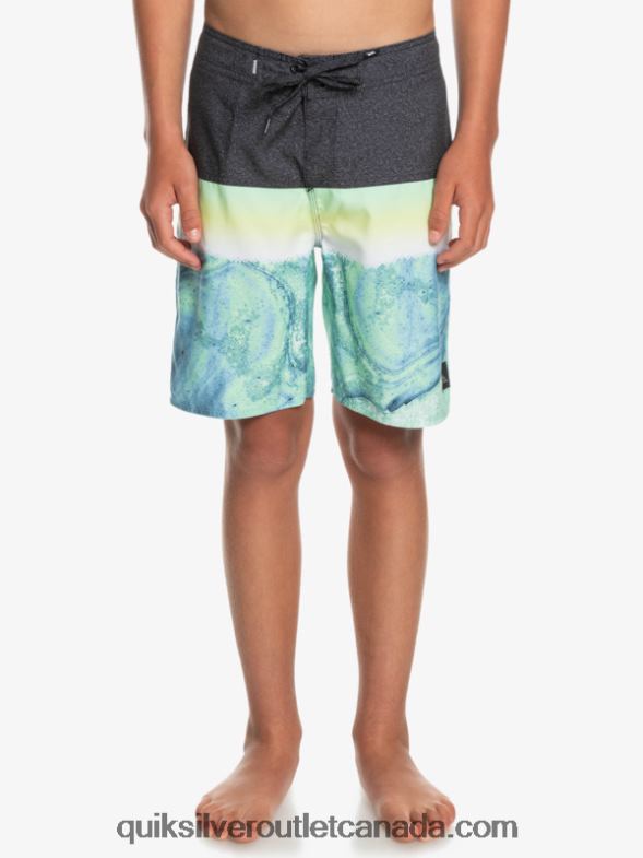 CA Quiksilver Boys 8-16 Everyday Panel Yth 17 Boardshort green ash TX4R22274