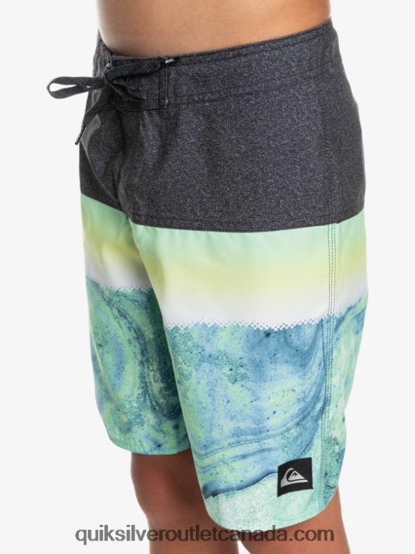 CA Quiksilver Boys 8-16 Everyday Panel Yth 17 Boardshort green ash TX4R22274
