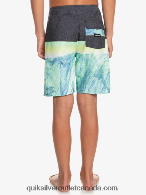 CA Quiksilver Boys 8-16 Everyday Panel Yth 17 Boardshort green ash TX4R22274