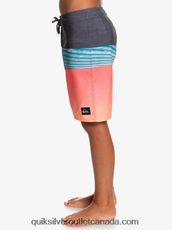 CA Quiksilver Boys 8-16 Everyday Panel Yth 17 Boardshort orange pop TX4R22275