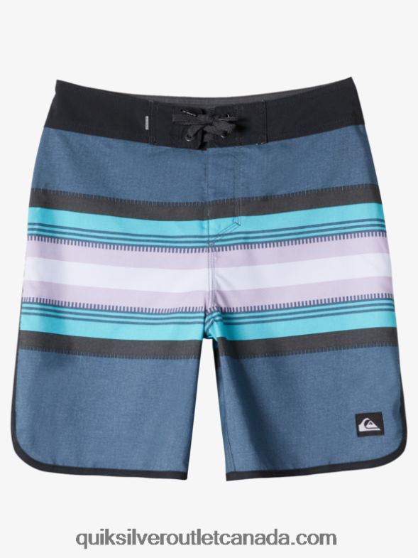 CA Quiksilver Boys 8-16 Everyday Scallop 17 Boardshorts bering sea TX4R21902