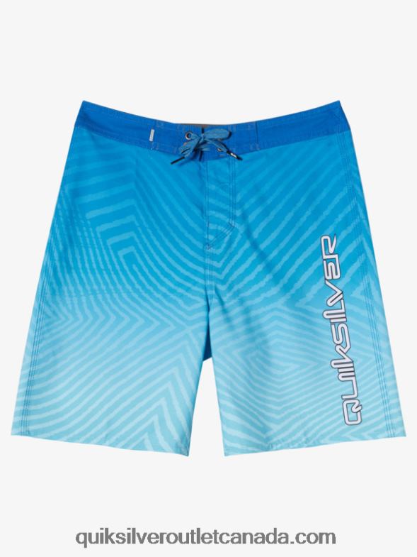 CA Quiksilver Boys 8-16 Everyday Warp Fade 17 Boardshorts snorkel blue TX4R22165