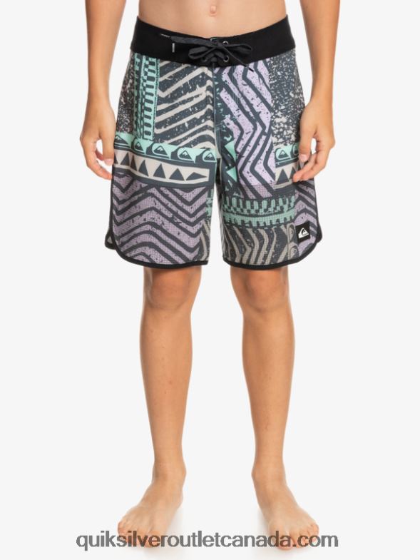 CA Quiksilver Boys 8-16 Highlite Scallop 16 Boardshorts midnight navy TX4R22147
