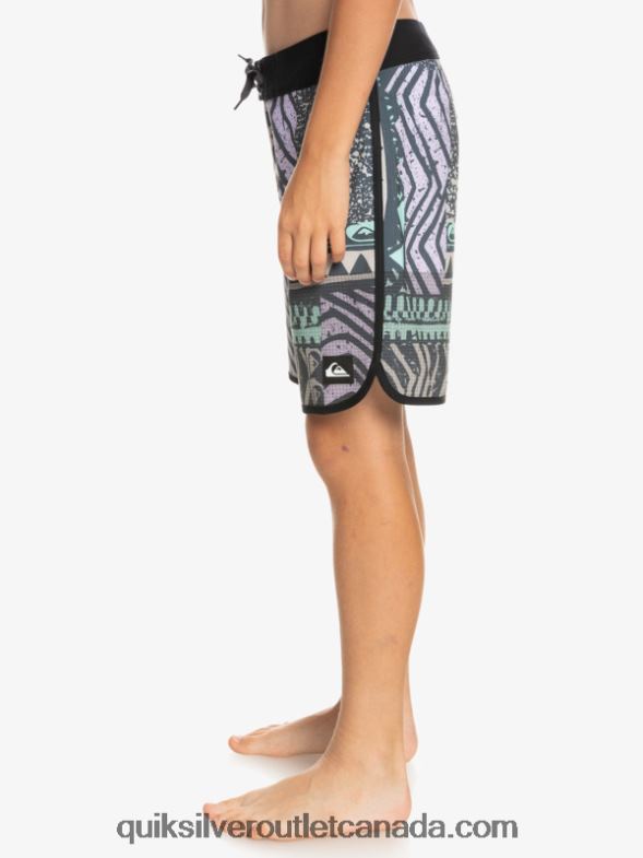 CA Quiksilver Boys 8-16 Highlite Scallop 16 Boardshorts midnight navy TX4R22147