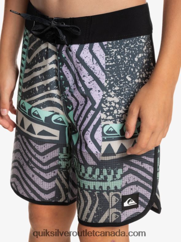 CA Quiksilver Boys 8-16 Highlite Scallop 16 Boardshorts midnight navy TX4R22147