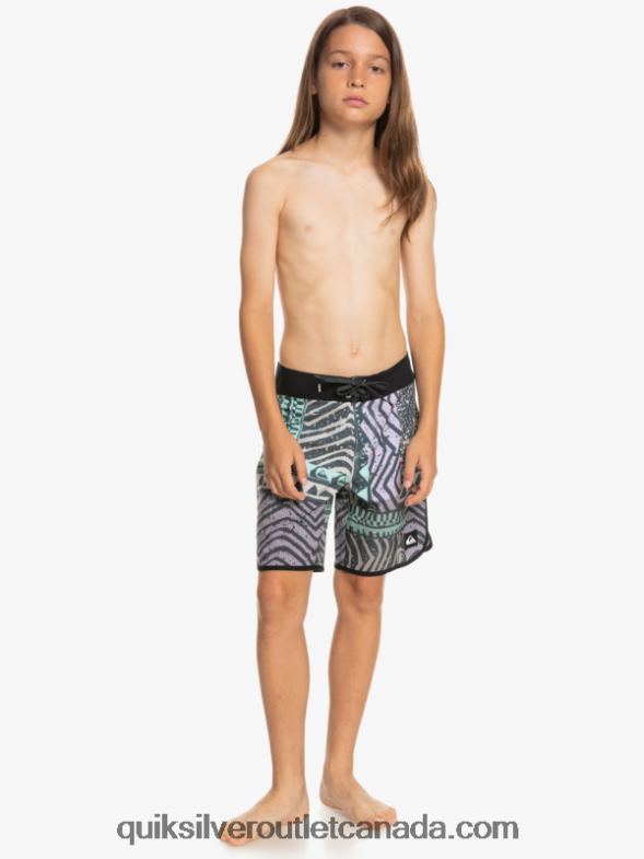 CA Quiksilver Boys 8-16 Highlite Scallop 16 Boardshorts midnight navy TX4R22147