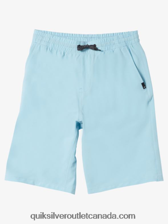 CA Quiksilver Boys 8-16 Ocean Elastic 18 Amphibian Boardshorts sky blue TX4R22068