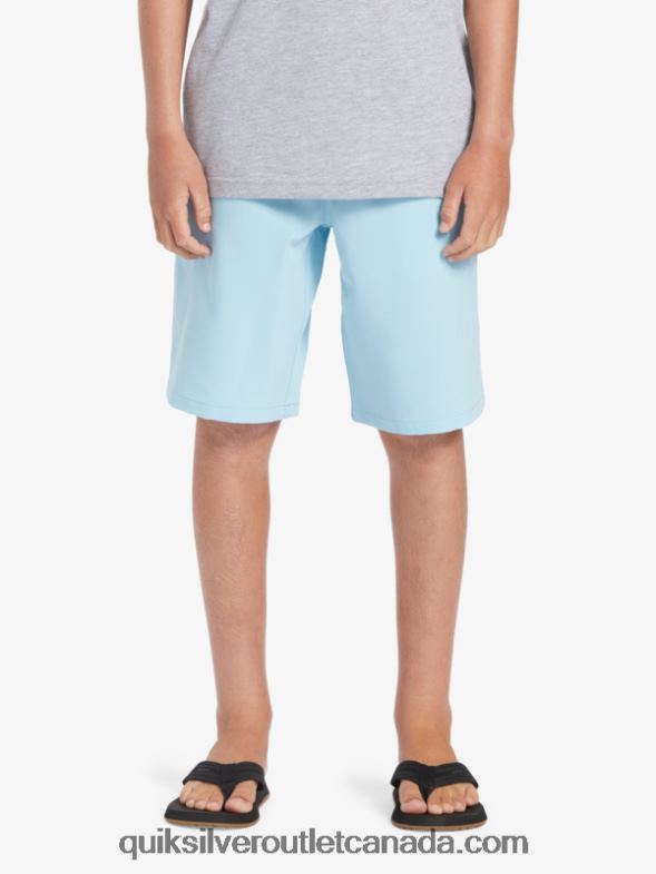 CA Quiksilver Boys 8-16 Ocean Elastic 18 Amphibian Boardshorts sky blue TX4R22068