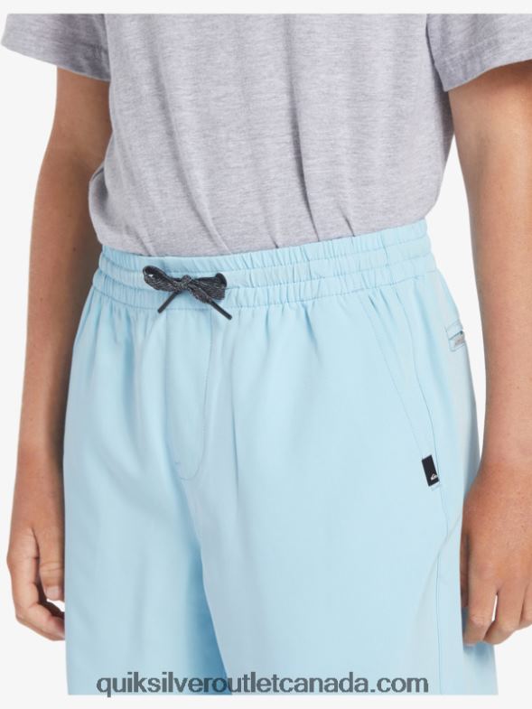 CA Quiksilver Boys 8-16 Ocean Elastic 18 Amphibian Boardshorts sky blue TX4R22068