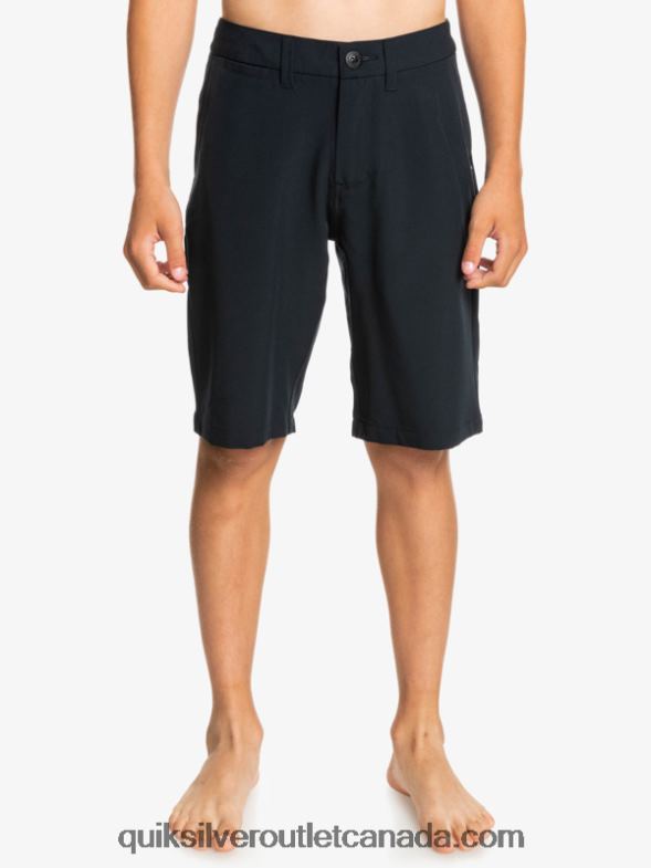 CA Quiksilver Boys 8-16 Ocean Union 19 Amphibian Boardshorts black TX4R21933