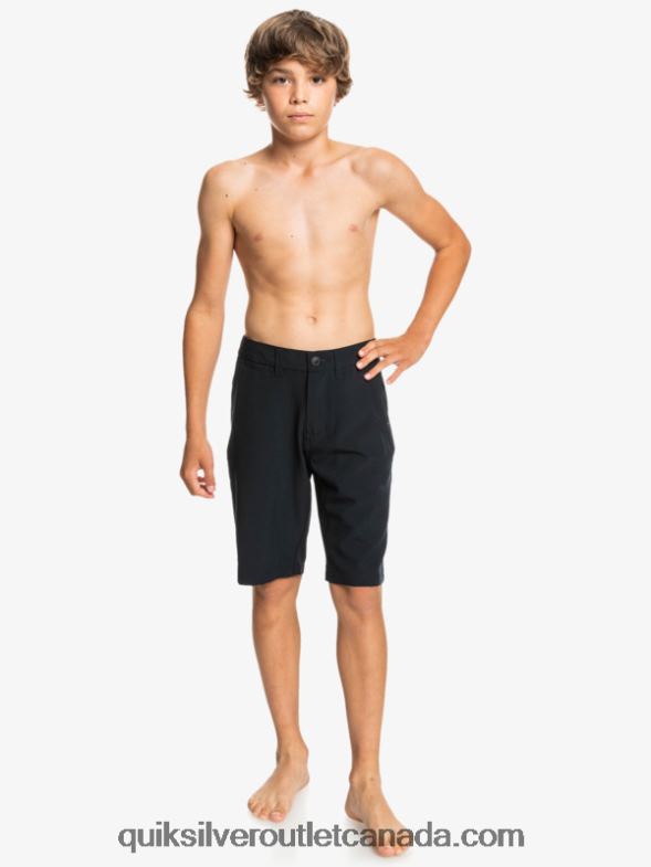 CA Quiksilver Boys 8-16 Ocean Union 19 Amphibian Boardshorts black TX4R21933