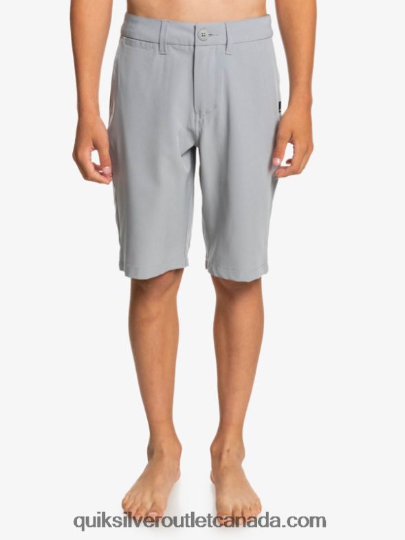 CA Quiksilver Boys 8-16 Ocean Union 19 Amphibian Boardshorts sleet TX4R21932