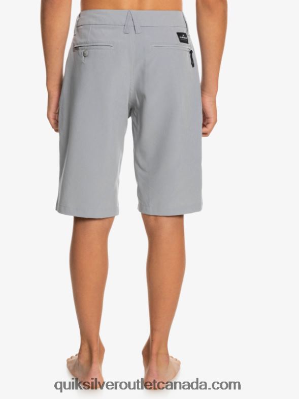 CA Quiksilver Boys 8-16 Ocean Union 19 Amphibian Boardshorts sleet TX4R21932