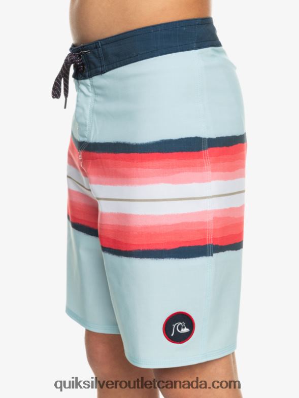CA Quiksilver Boys 8-16 SurfSilk Resin Tint 17 Boardshorts blue grey TX4R22302