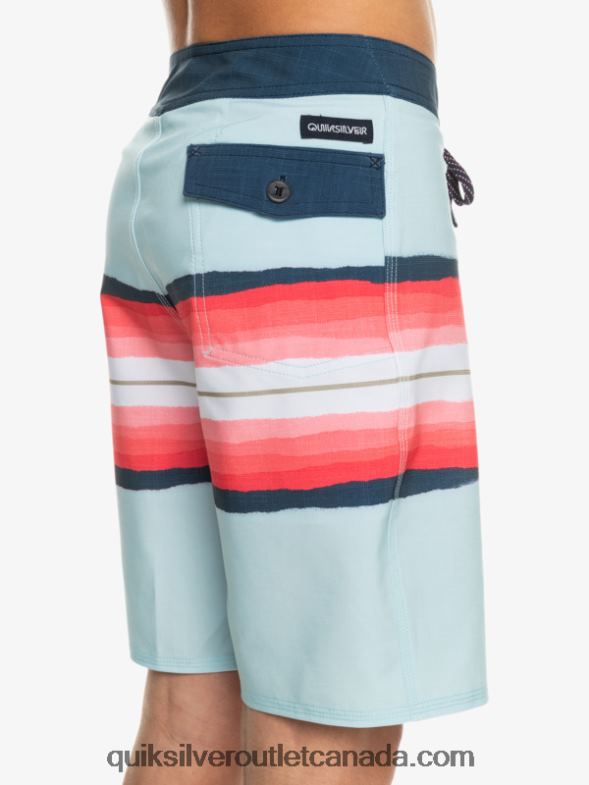 CA Quiksilver Boys 8-16 SurfSilk Resin Tint 17 Boardshorts blue grey TX4R22302