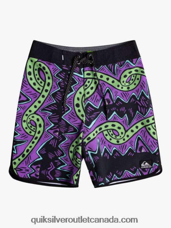 CA Quiksilver Boys 8-16 SurfSilk Throwback 17 Boardshorts black TX4R22329