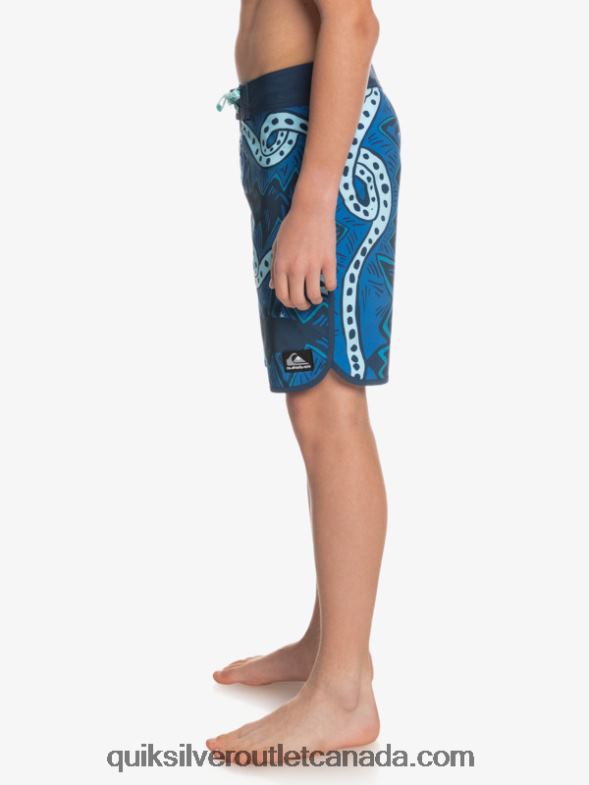 CA Quiksilver Boys 8-16 SurfSilk Throwback 17 Boardshorts insignia blue TX4R22328