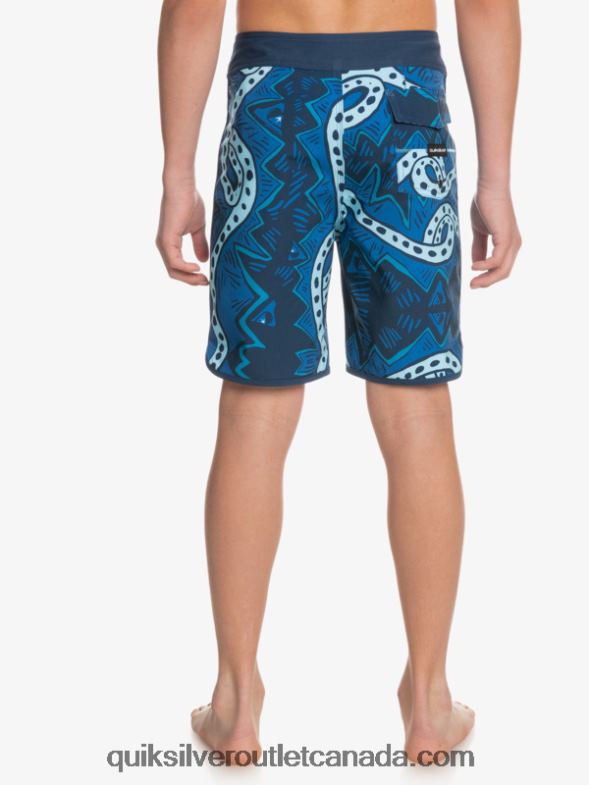 CA Quiksilver Boys 8-16 SurfSilk Throwback 17 Boardshorts insignia blue TX4R22328