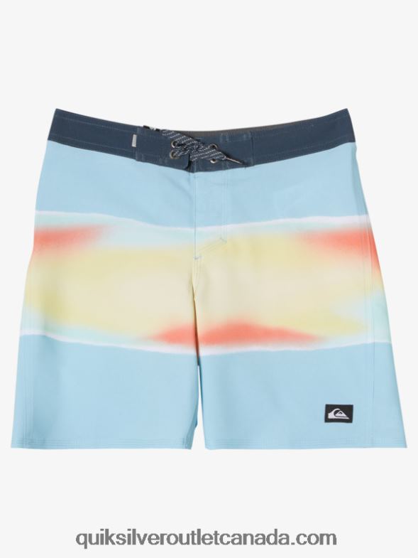 CA Quiksilver Boys 8-16 Surfsilk Air Brush 16 Boardshorts sky blue TX4R22190