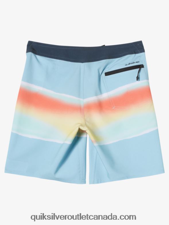 CA Quiksilver Boys 8-16 Surfsilk Air Brush 16 Boardshorts sky blue TX4R22190