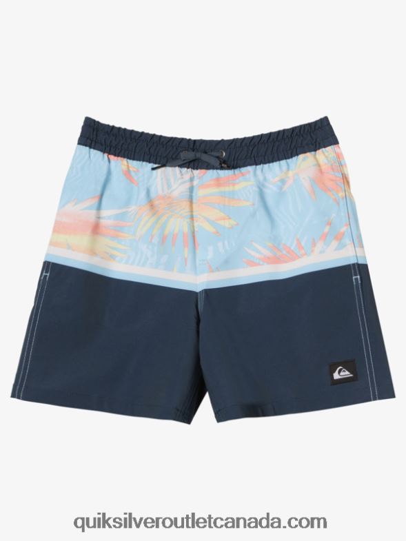 CA Quiksilver Boys 8-16 Surfsilk Division Vl 14 Volleys midnight navy TX4R22142
