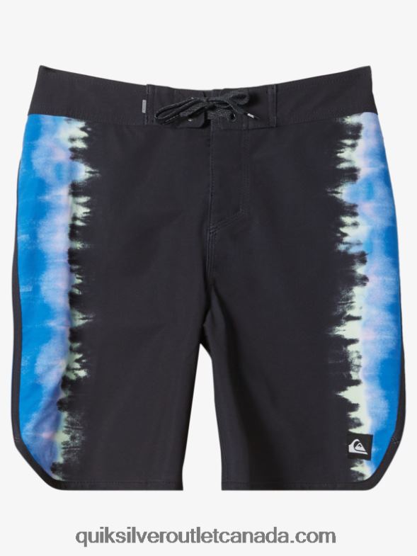 CA Quiksilver Boys 8-16 Surfsilk Scallop 17 Boardshorts black TX4R22018