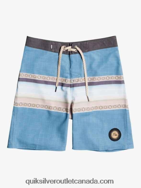 CA Quiksilver Boys 8-16 Surfsilk Sun Faded 17 Boardshorts blue heaven TX4R22281