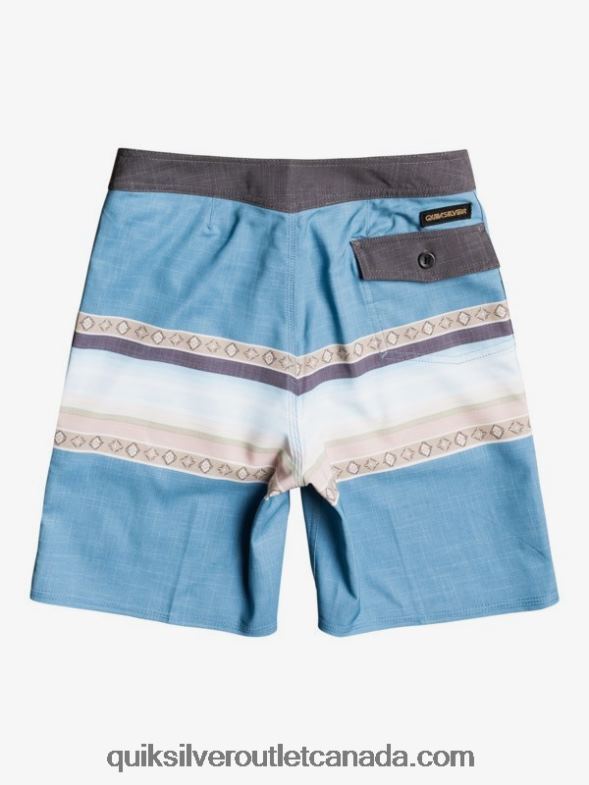 CA Quiksilver Boys 8-16 Surfsilk Sun Faded 17 Boardshorts blue heaven TX4R22281
