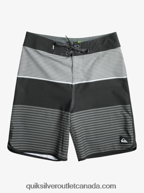 CA Quiksilver Boys 8-16 Surfsilk Tijuana 17 Boardshorts black TX4R21987