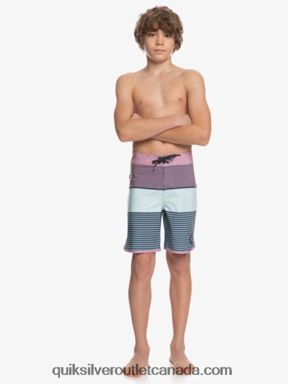 CA Quiksilver Boys 8-16 Surfsilk Tijuana Yth 17 Boardshort dusty orchid TX4R22270