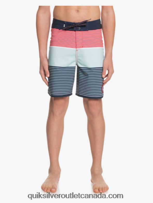 CA Quiksilver Boys 8-16 Surfsilk Tijuana Yth 17 Boardshort high risk red TX4R22272